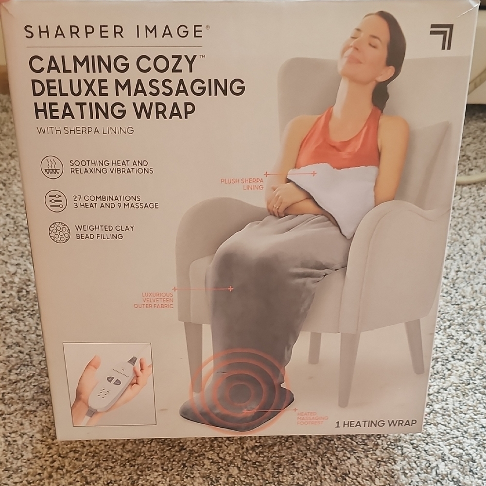 Sharper Image Deluxe Gray Heating Wrap